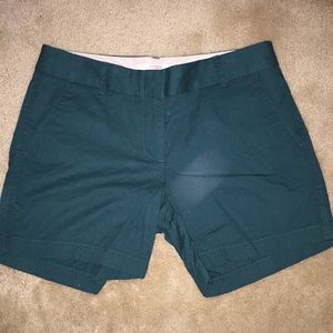 Emerald green shorts
